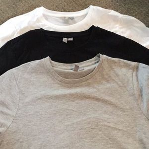3 pack plain tees
